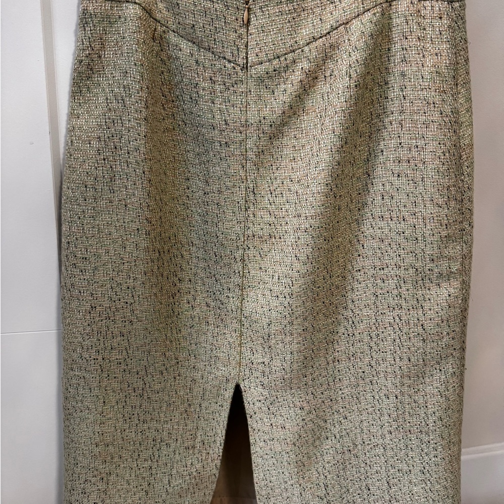 Liz Claiborne Green and Beige Woven Fabric - Picture 4 of 8